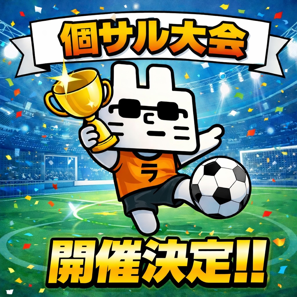 19～23時［市民］🏆初の個サル大会🏆※受付前